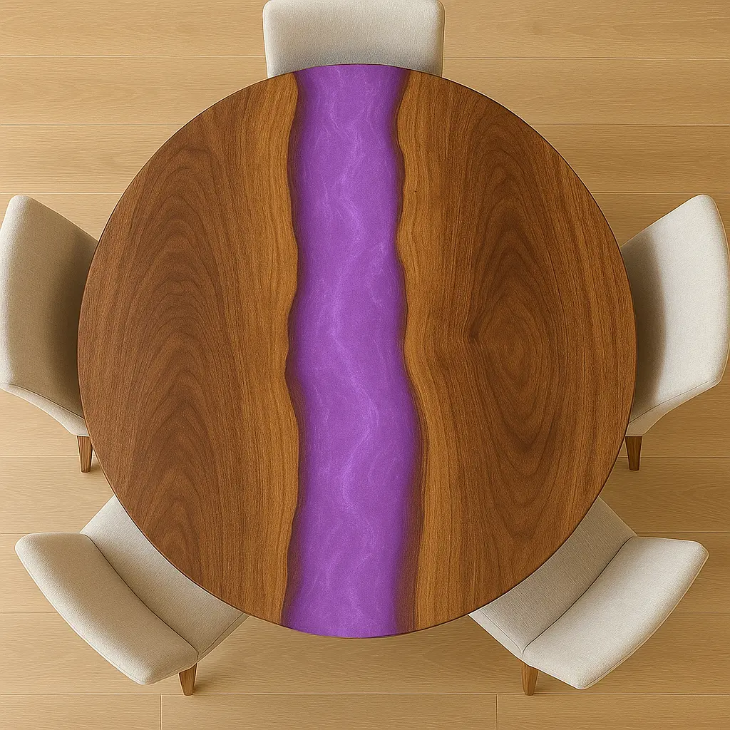 Plum Round Dining Set